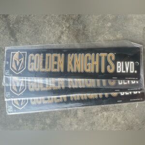 NHL Vegas Golden Knights NHL Road  Sign  - 3 qty lot